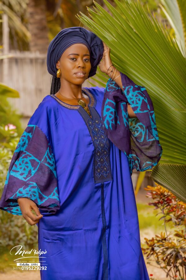 Boubou en soie brodé ASSIKI – Image 2