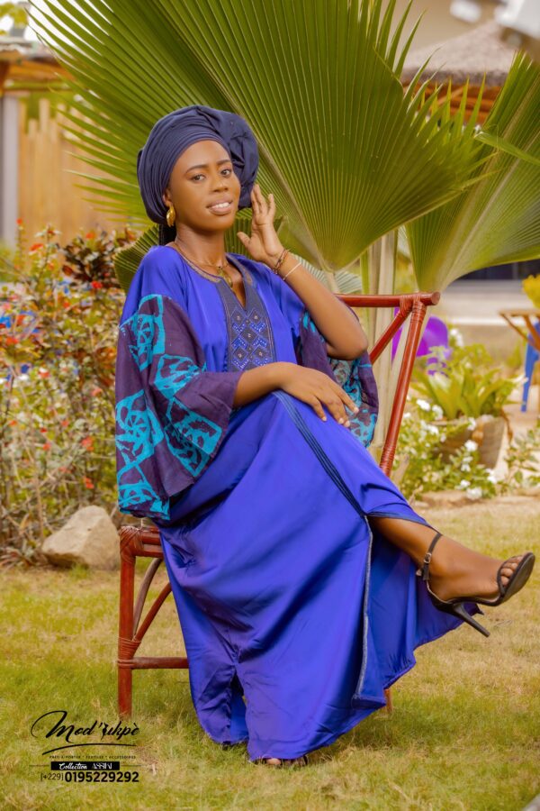 Boubou en soie brodé ASSIKI