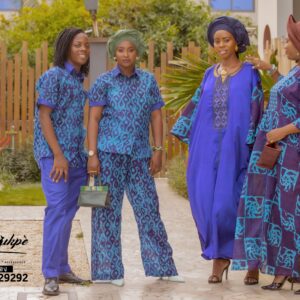 Ensemble pantalon en voile teinté