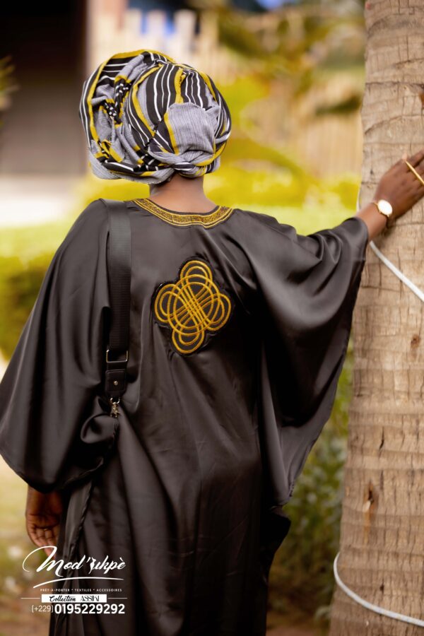 Boubou en soie Bordé Assiki – Image 5