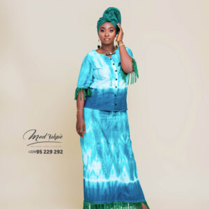 Ensemble pagne chemise batik