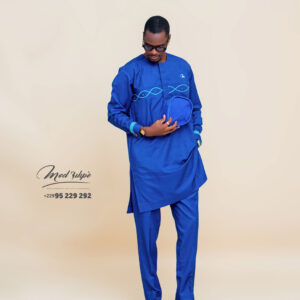 Ensemble good-luck motif tissé
