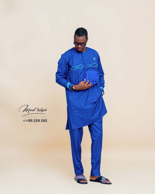Ensemble good-luck motif tissé