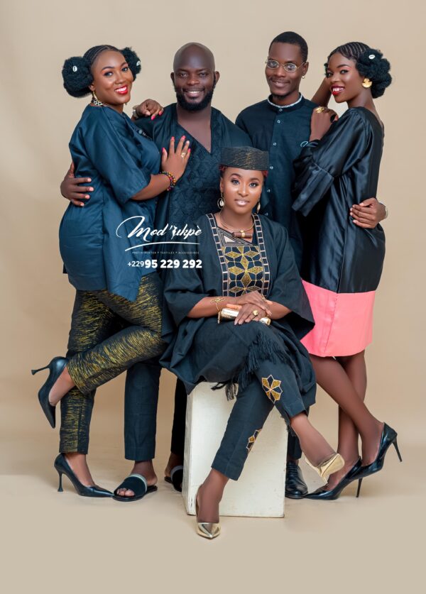 Ensemble pantalon haut brodé total tissé – Image 4