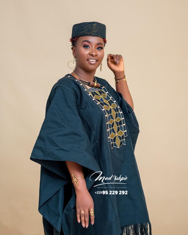 Ensemble pantalon haut brodé total tissé – Image 10