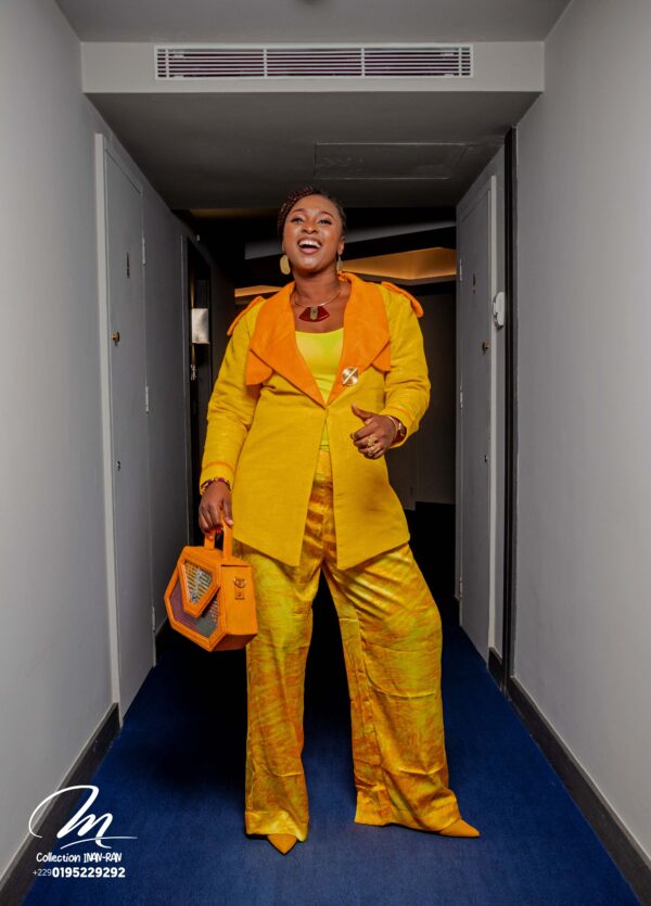Ensemble tailleur pantalon soie