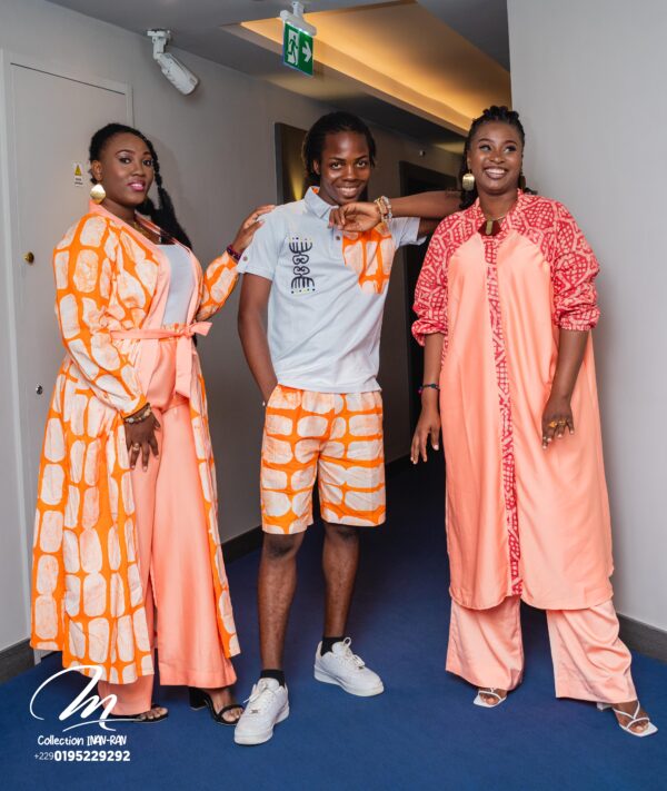Ensemble pantalon kimono soie/batik – Image 3